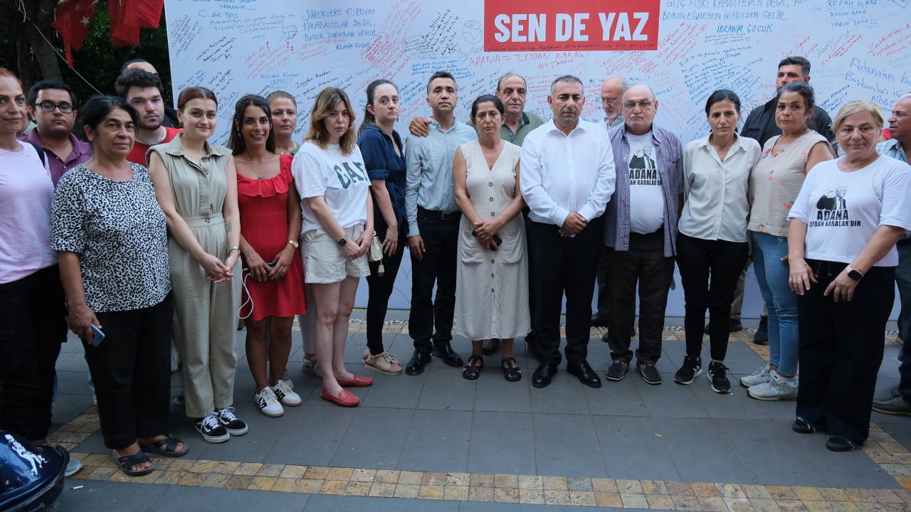 Adana'da  tutuklu başkanlar için 'adalet' nöbeti devam ediyor