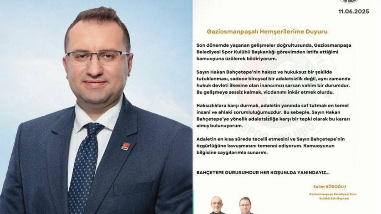 Spor Kulübü Başkanı Köroğlu görevinden istifa etti