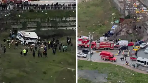 İstanbul'da otobüs şarampole yuvarlandı: Ölü ve yaralılar var!