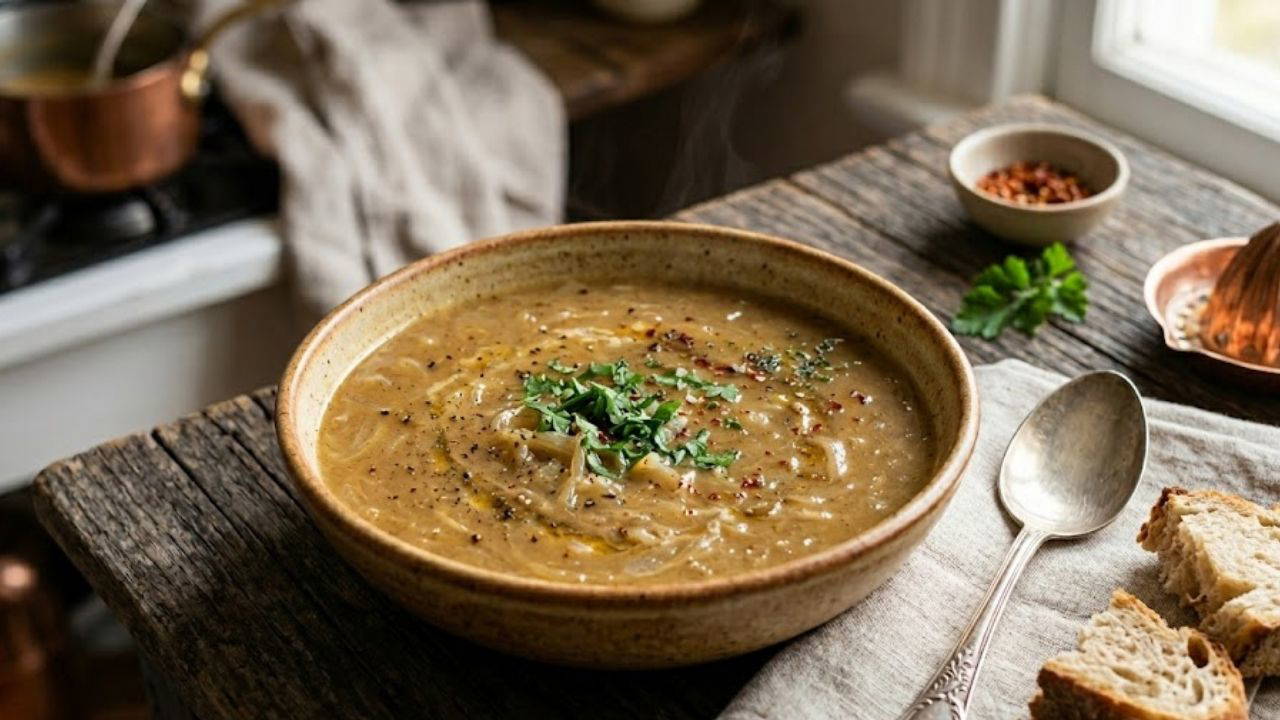 Şifa deposu enfes lezzet: Terbiyeli soğan çorbası tarifi