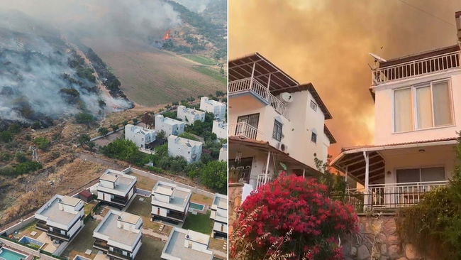 İzmir'de korkutan yangın