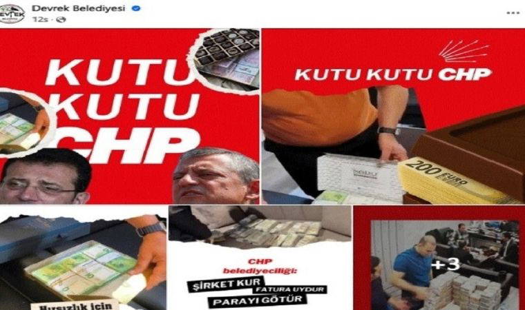 AKP'li belediye, CHP aleyhine resmi sitesinden paylaşım yaptı