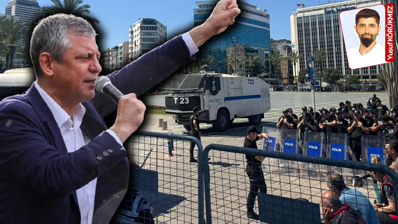 Özgür Özel'in İzmir mitingine engel! Cumhuriyet Meydanı ablukaya alındı: Alana TOMA'lar getirildi