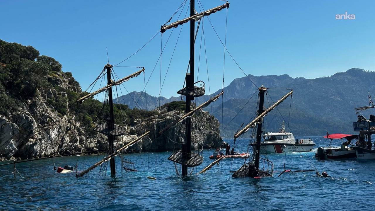 Muğla'da tur teknesi battı: Ekipler sevk edildi
