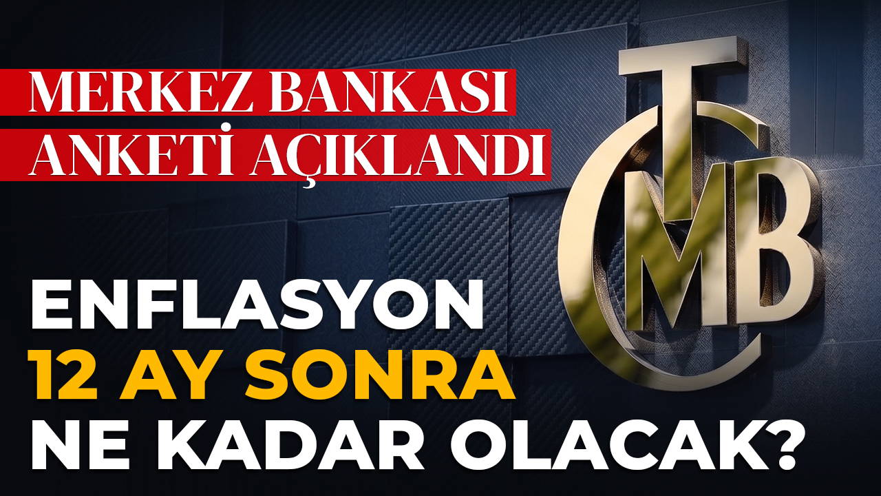 Enflasyon 12 ay sonra ne kadar olacak? Merkez Bankası anketi açıklandı...