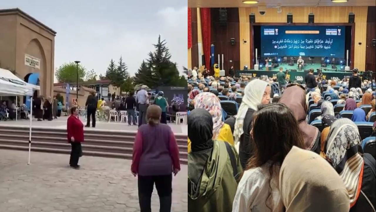 Alevilerin inanç merkezi önünde çevik kuvvet desteğiyle tarikat etkinliği!