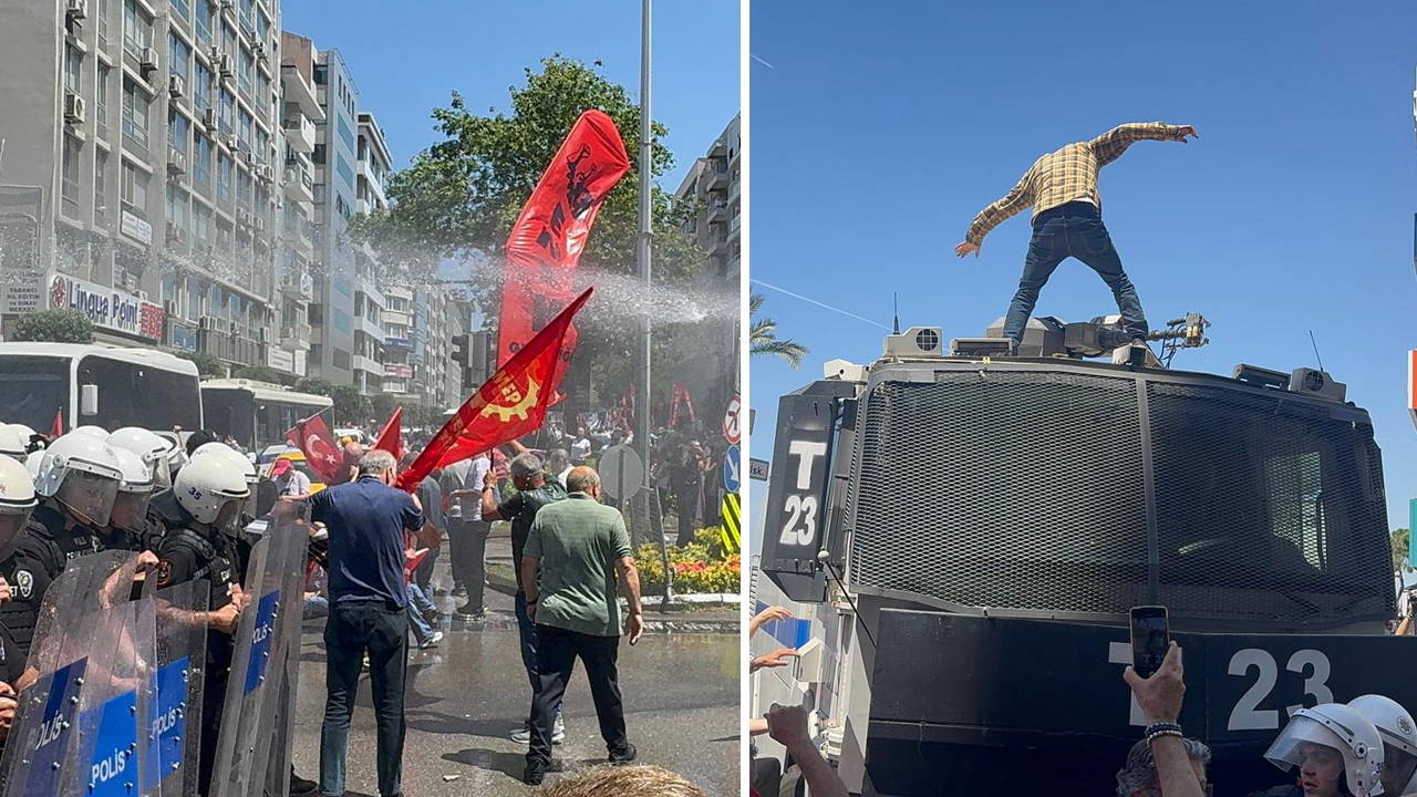 Özgür Özel, İzmir'e çağrı yapmıştı... Cumhuriyet Meydanı ablukaya alındı: TOMA'lı, biber gazlı müdahale başladı!
