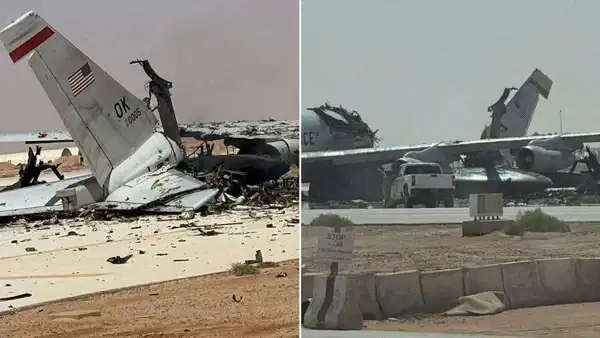 Görüntüler ortaya çıktı: İran'ın saldırısında Pentagon’un 'gözü' imha edildi