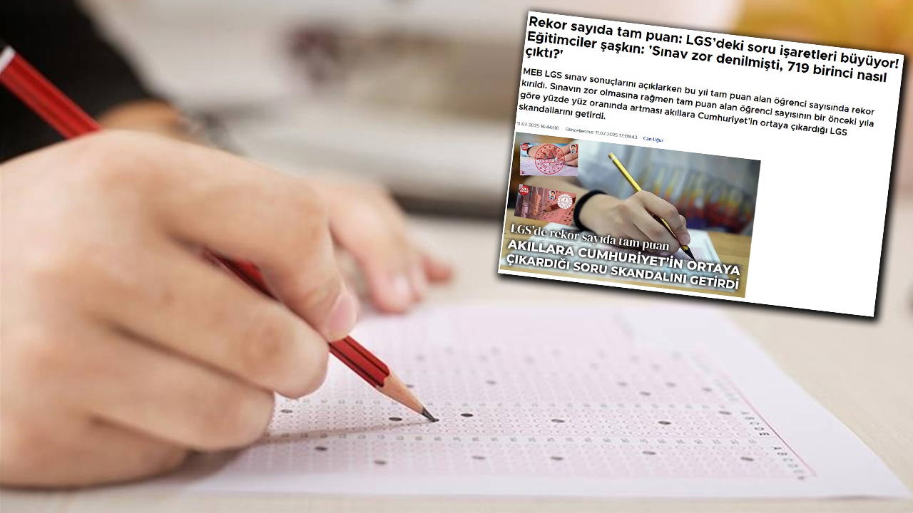 Cumhuriyet gündeme getirmişti... MEB'den 'LGS'de şaibe' iddialarına 'siyaset yapmayın' yanıtı!