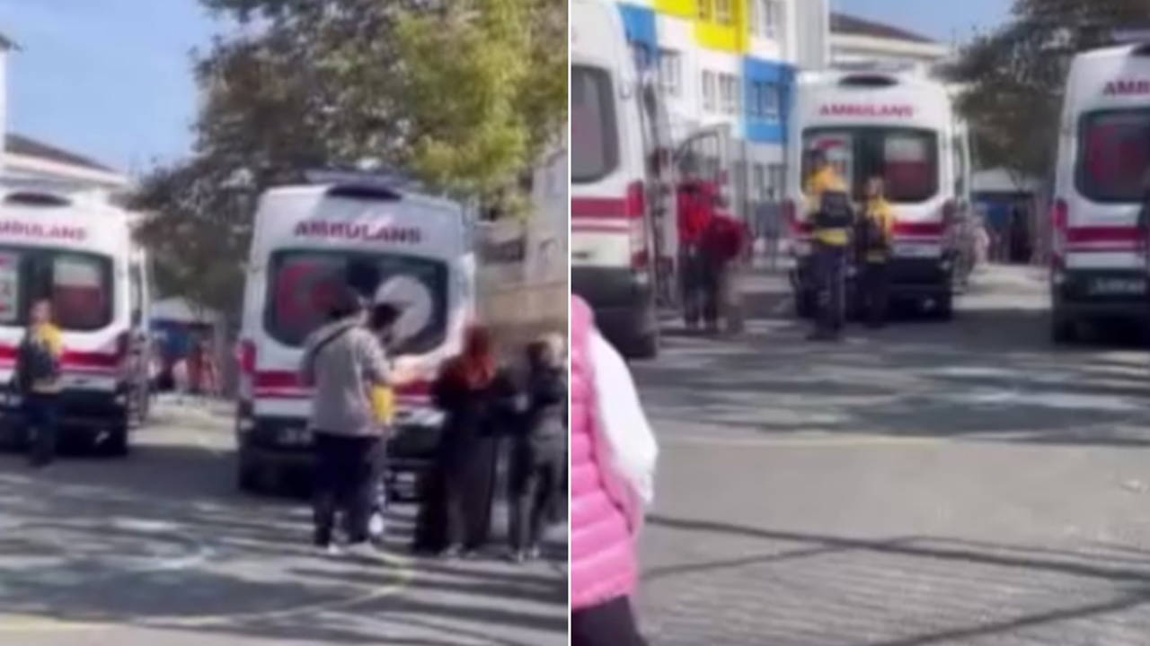 Okul kapısı üstlerine düştü! 1’i ağır 4 çocuk yaralandı