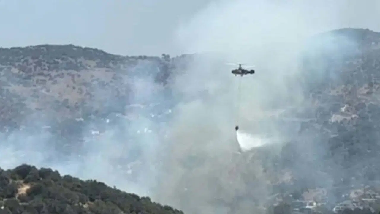 Muğla'da tarım arazisinde korkutan yangın!