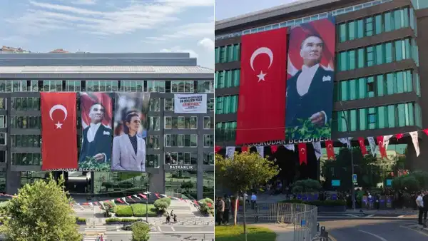 Üsküdar Belediyesi'nde Dedetaş Posteri Gece Kaldırıldı