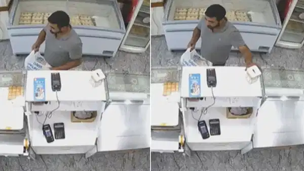 Tatlıcı dükkanından sadaka kutusunu çaldı: O anlar kamerada