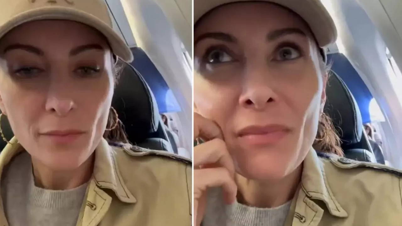 Uçakta tanıyan çıkmadı: Dünyaca ünlü oyuncu Laura Benanti küplere bindi!