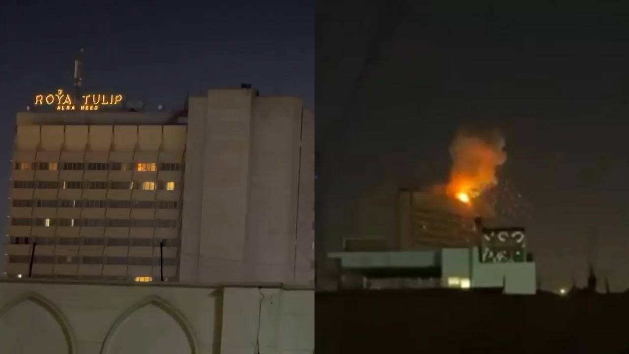 Bağdat’ta Yeşil Bölge’ye saldırı: İHA çarptı, dumanlar yükseldi