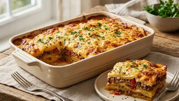 Kat kat lezzetin en güzel hali: Kıymalı patates graten tarifi