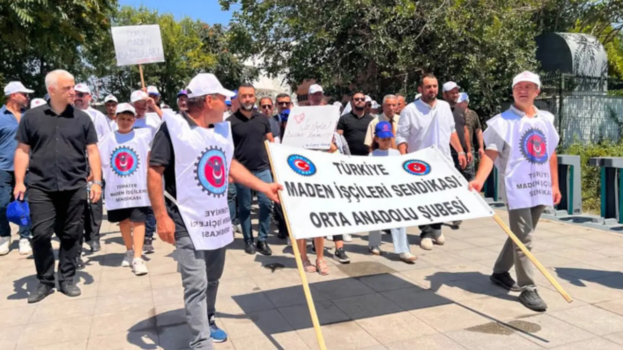 Maden işçileri Ankara'da yürüdü: ‘Hakkımızı almadan Ankara'dan gitmeyeceğiz’