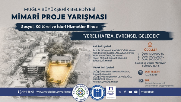 Yıkılan belediye hizmet binası için ödülü proje yarışması