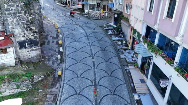 Giresun Belediyesi’nden Kazancılar Yokuşu’na modern dokunuş