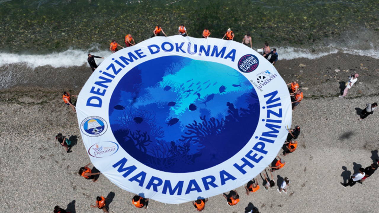 Mudanya'dan 'Denizime dokunma, Marmara hepimizin!' çağrısı