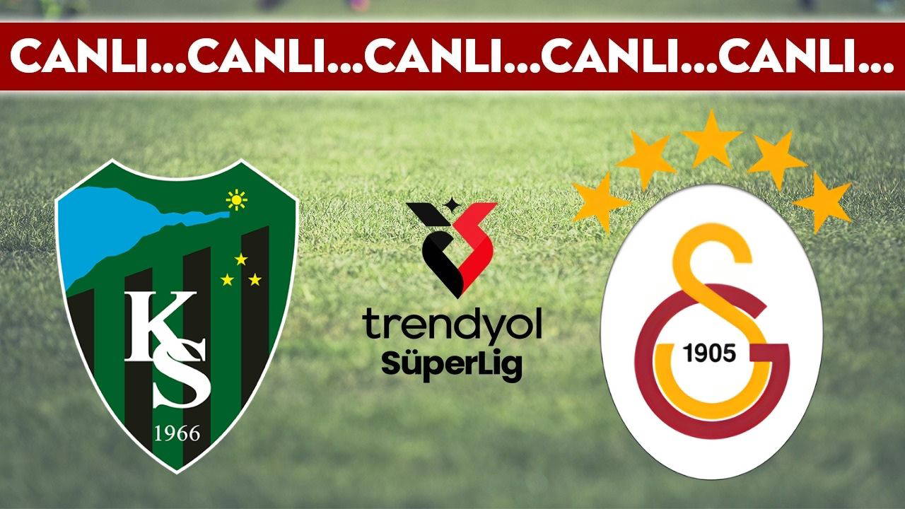 CANLI YAYIN: Kocaelispor - Galatasaray CANLI ANLATIM | Trendyol Süper Lig 12. hafta karşılaşması