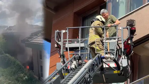 Sarıyer’de sitede kurutma makinesinden yangın çıktı: Mahsur kalan 8 kişi kurtarıldı