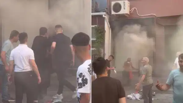 Tekstil deposunda yangın paniği: 2 kişi dumandan etkilendi
