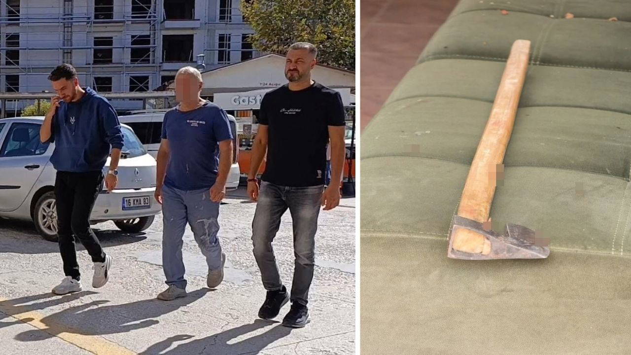 Bursa'da mezarlıkta baltalı kavga: Husumetlisini başından yaraladı
