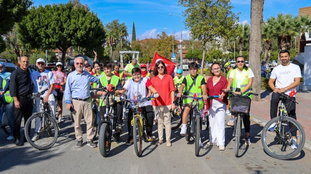 Manavgat’ta ‘Cumhuriyet İçin Pedal Çevirelim’ etkinliği düzenlendi