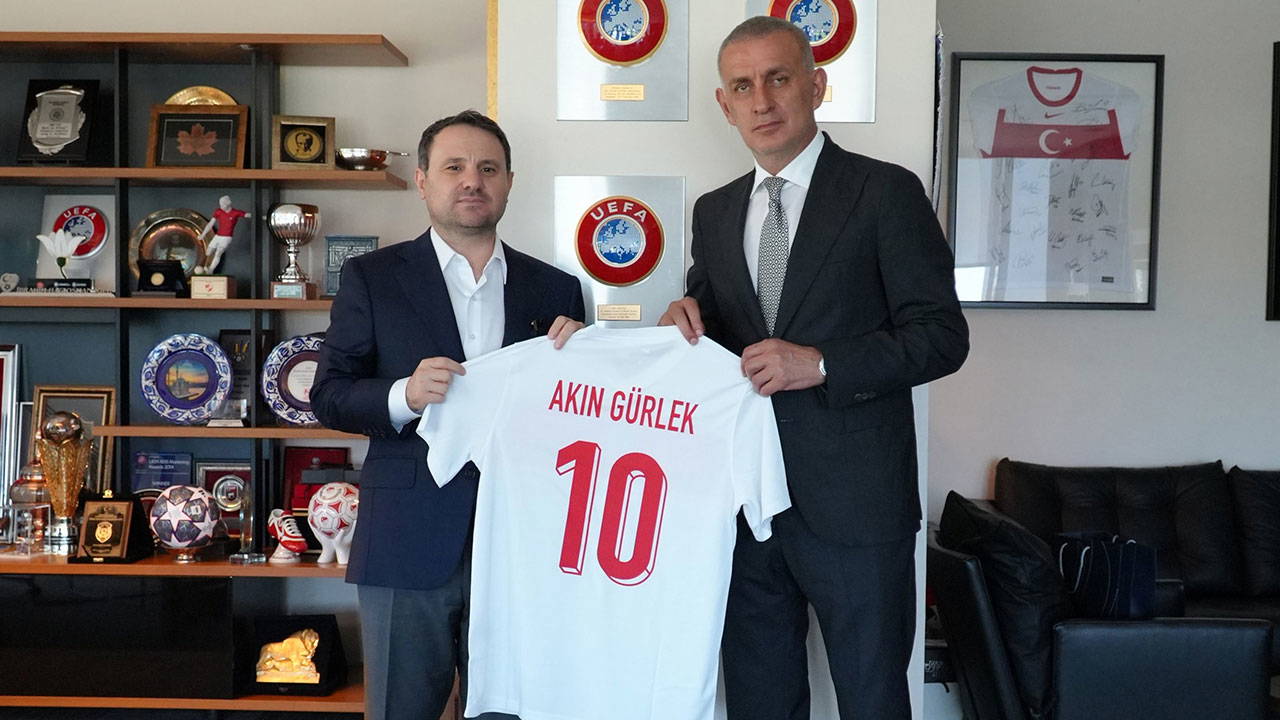 Başsavcı Akın Gürlek'ten TFF Başkanı İbrahim Hacıosmanoğlu'na ziyaret