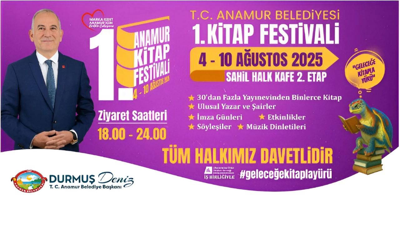 Anamur'daki ilk kitap festivali başladı