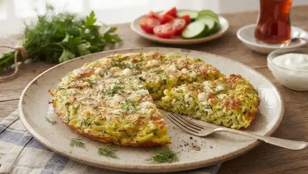 Kahvaltıya pratik ve hafif lezzet: Kabaklı omlet tarifi