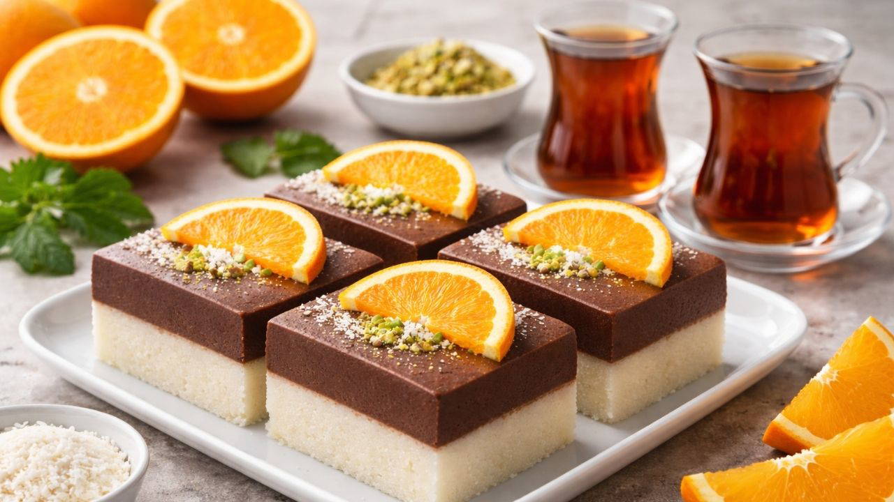 Dilim dili lezzet şöleni: Portakallı irmikli kesme muhallebi tarifi