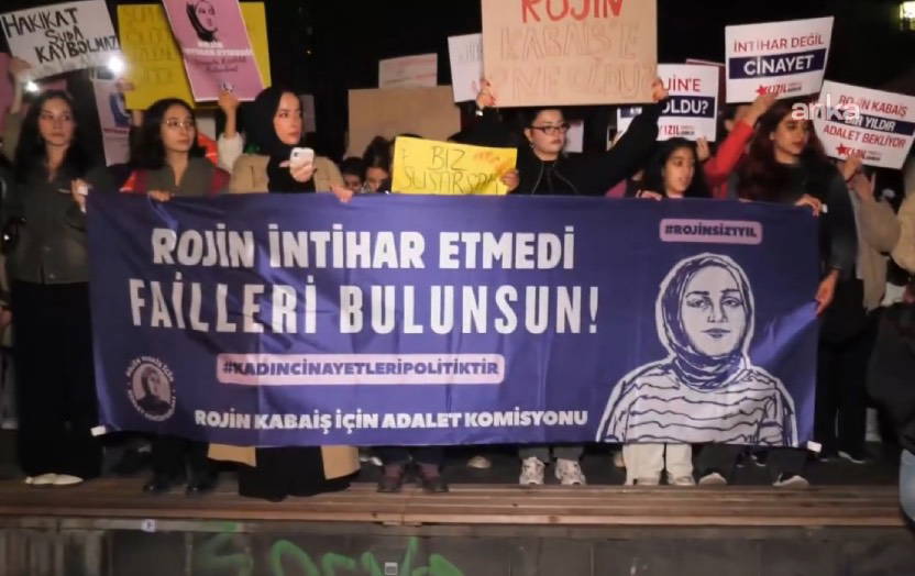 Tünel'de Rojin Kabaiş İçin Adalet Yürüyüşü: Rojin için adalet, tüm kadınlar için yaşam hakkı
