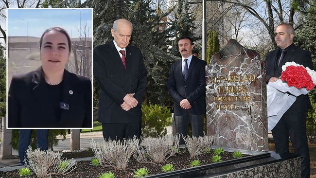 Alparslan Türkeş'in mezarında gerginlik