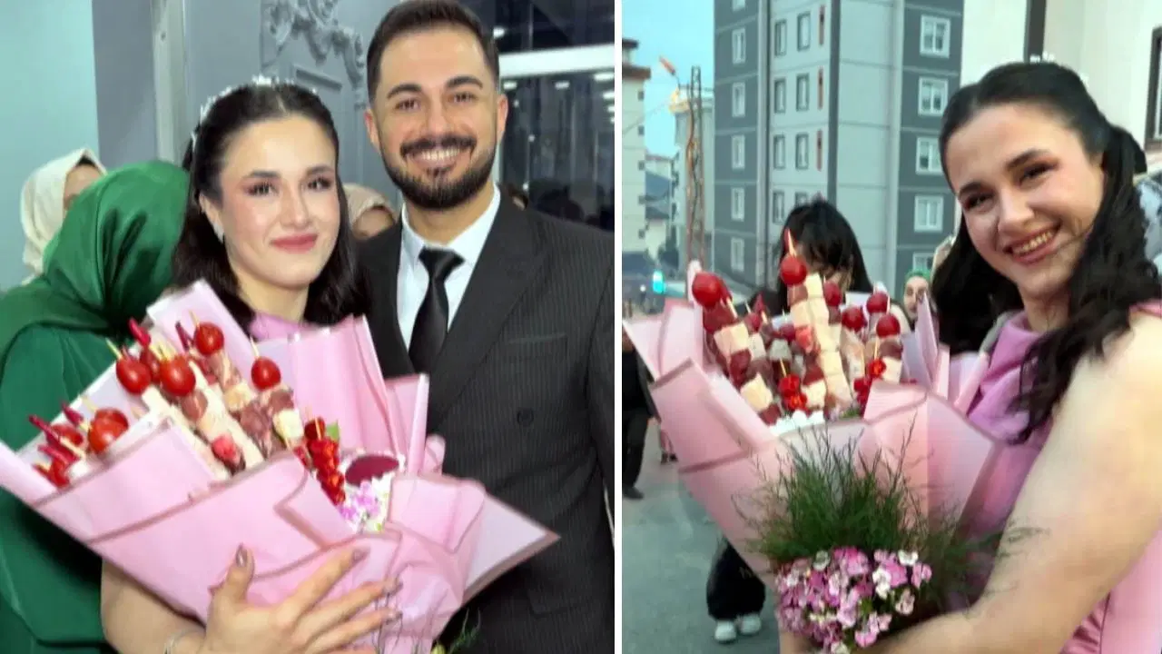 Kahramanmaraşlı kebapçıdan ezber bozan hamle: Kız istemeye kuşbaşı kebap buketiyle gitti
