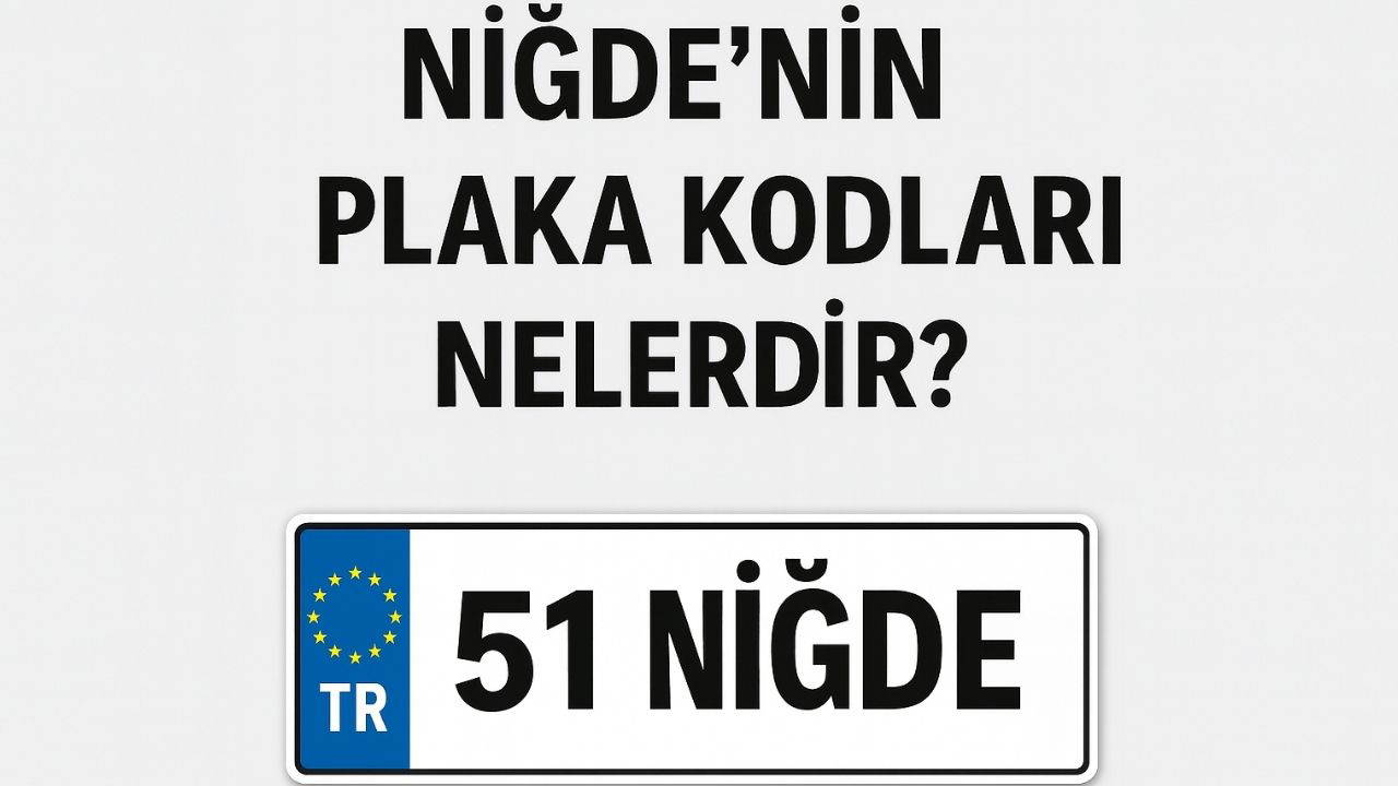 Niğde'nin plaka kodu ne? Niğde'nin plaka numarası kaç? Niğde ve ilçelerinin plaka harfleri...