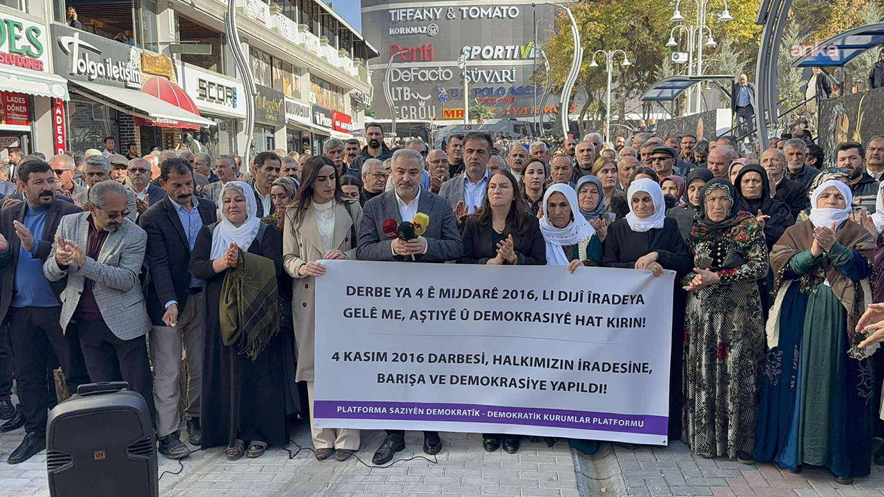 Van'da HDP'ye yönelik operasyonların 9'uncu yılı dolayısıyla eylem düzenlendi