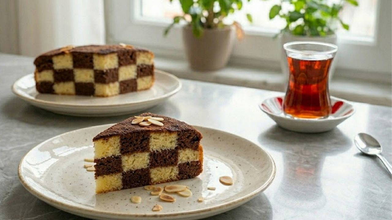 Görünümüyle büyüleyen lezzet: Dama kek tarifi