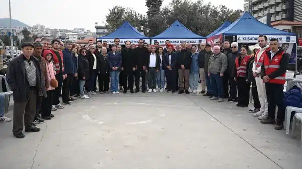 CHP Efeler İlçe Örgütü'nden Ömer Günel için kurulan 'Adalet ve Dayanışma Çadırı'na destek