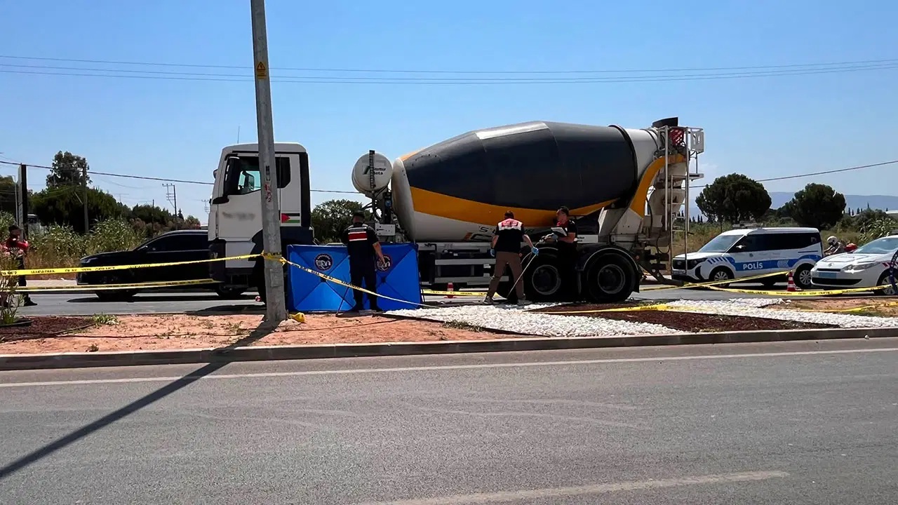 Aydın'da beton mikseri yayaya çarptı: 1 kişi öldü