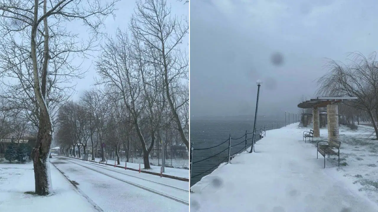 Ege'de kar sürprizi... İzmir'in yüksek kesimleri beyaza büründü!