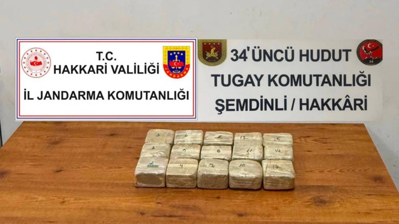 Hakkari-İran sınırında 7 kilo 720 gram eroin ele geçirildi