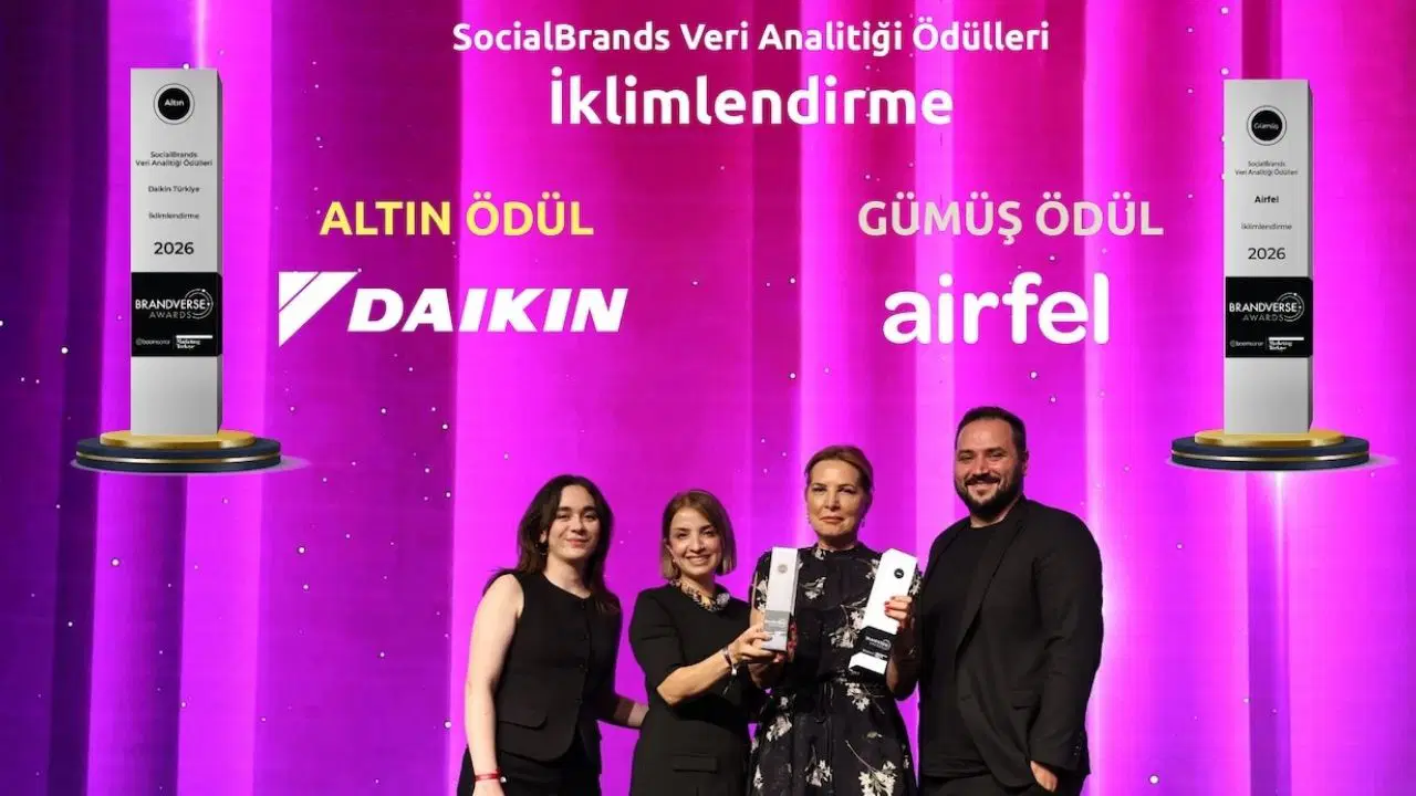 İklimlendirme sektörünün zirvesi Daikin, Brandverse Awards'tan çifte ödülle döndü