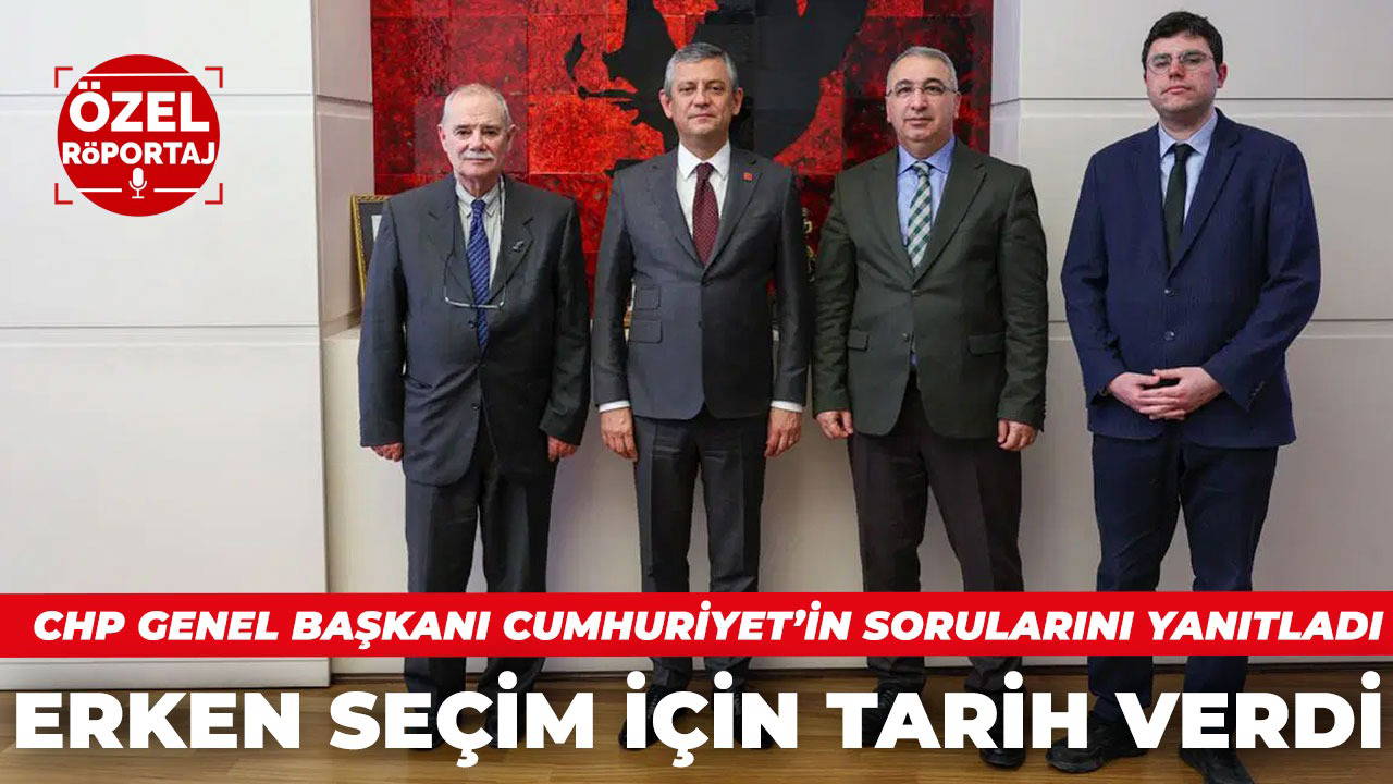 CHP lideri Özel, Cumhuriyet’in gündeme ilişkin sorularını yanıtladı: ‘2027 sonbaharında seçime giderler’