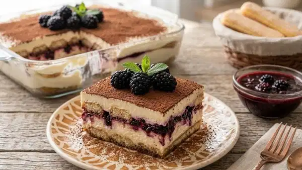 Kahve ve meyvenin en leziz buluşması: Böğürtlenli tiramisu tarifi