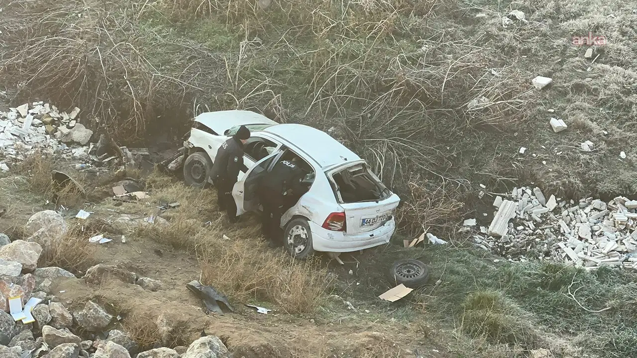 Malatya Kuzey Kuşak Yolu'nda korkunç kaza: Köprüden uçan araçta 1 ölü!