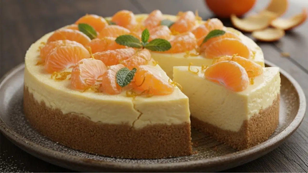 Kış sofralarına hafif ve ferah bir tat: Mandalinalı cheesecake tarifi
