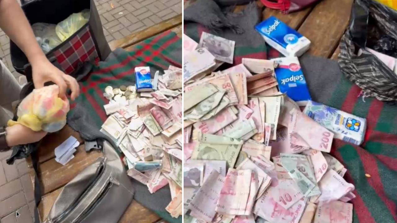 Dilencinin üstünden çıkanlar şoke etti! 
