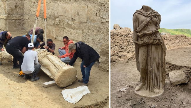 Laodikeia’da 2 bin yıllık keşif: Athena heykeli gün ışığına çıktı!